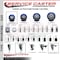 Service Caster 3'' Blue Poly Swivel 3/4'' Expanding Stem Caster Total Lock Brake SCC-EXTTL20S314-PPUB-BLUE-34 - alternate 4